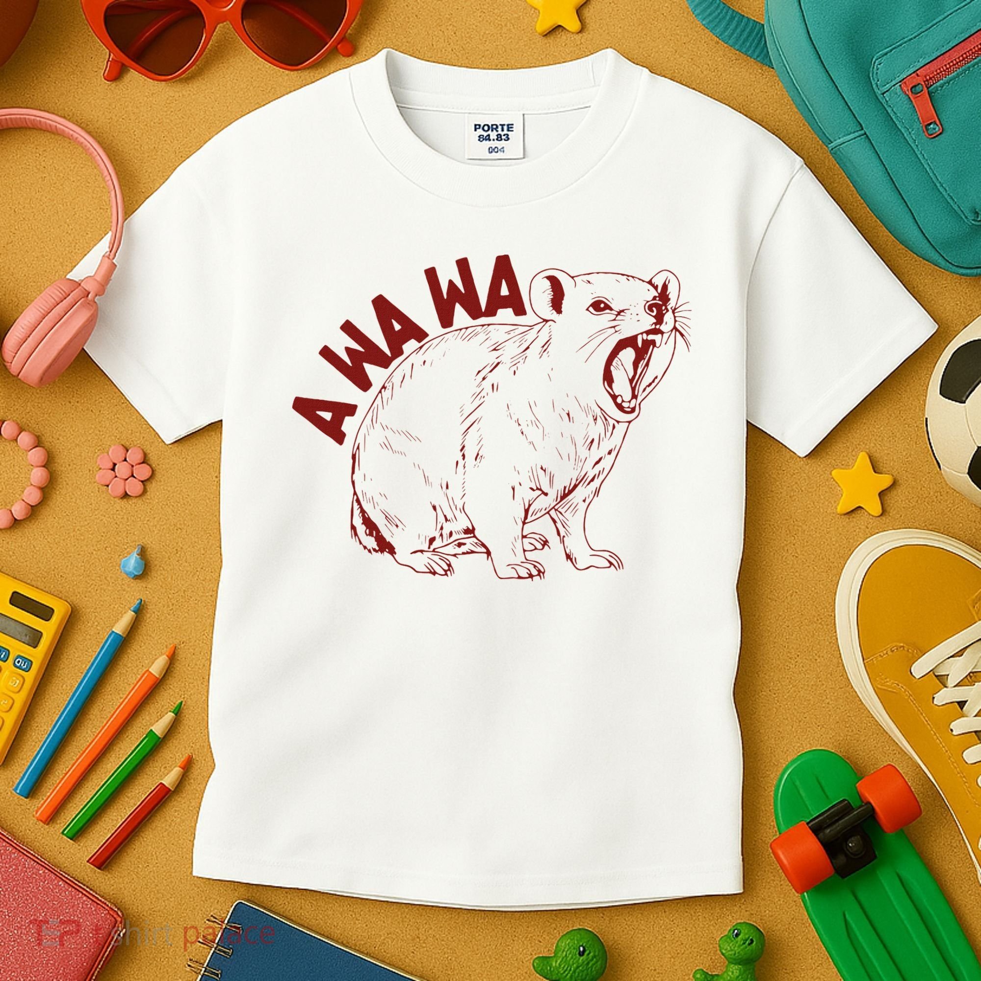 Rock Hyrax Lover Awawa Funny Groundhog Dassi Kids T-Shirt