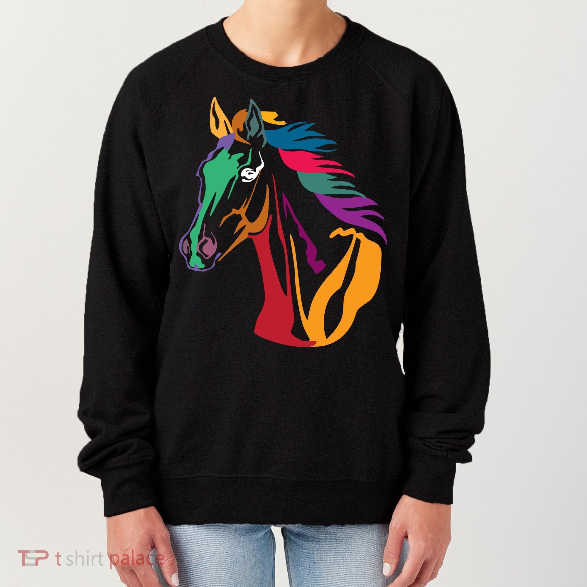 Rainbow Horse Lover Cute Women's Sweatshirt