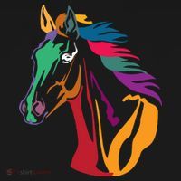 Rainbow Horse Lover Cute Coaster thumb 2