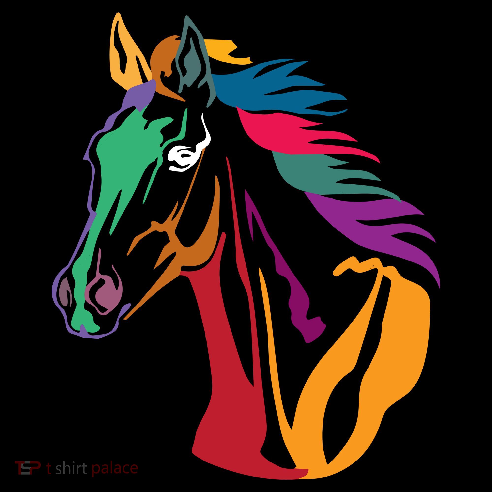 Rainbow Horse Lover Cute Coaster
