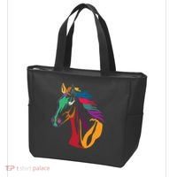 Rainbow Horse Lover Cute Tote Bag thumb 3