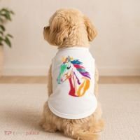 Rainbow Horse Lover Cute Doggie Tank thumb 2
