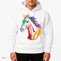 Rainbow Horse Lover Cute Hoodie thumb 2
