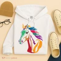 Rainbow Horse Lover Cute Hoodie thumb 4