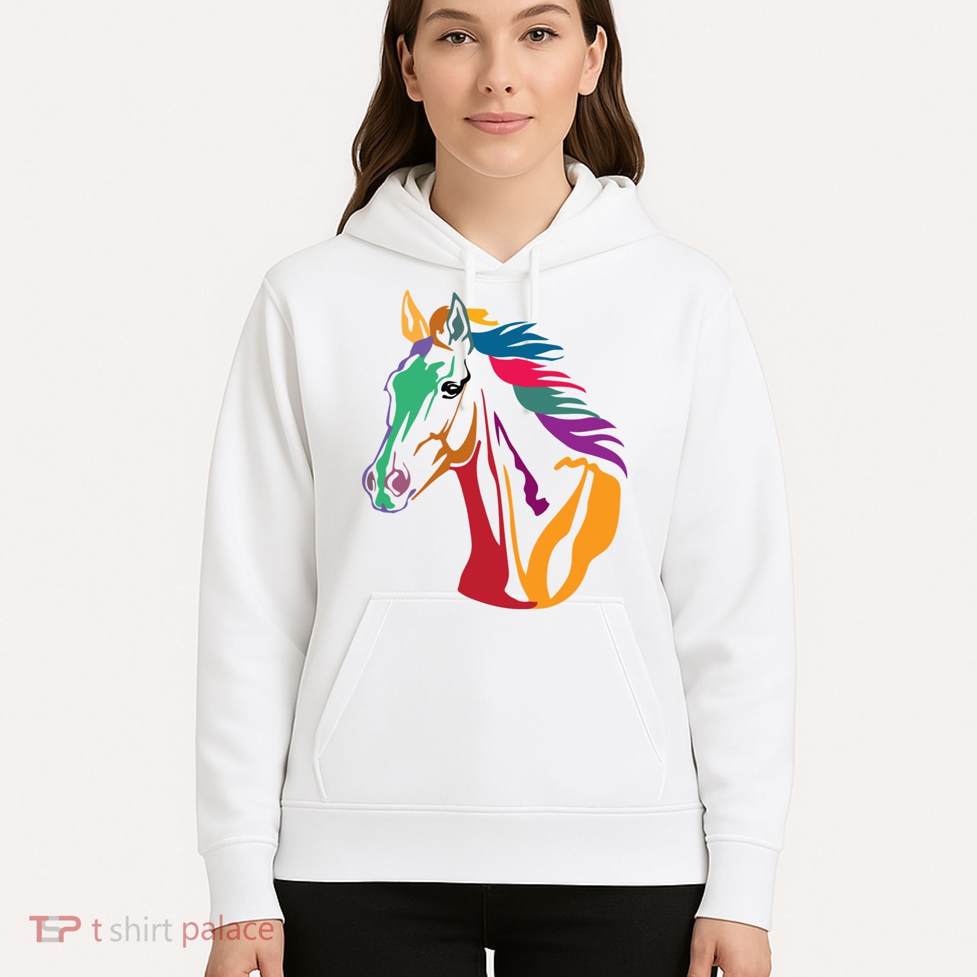 Rainbow Horse Lover Cute Hoodie