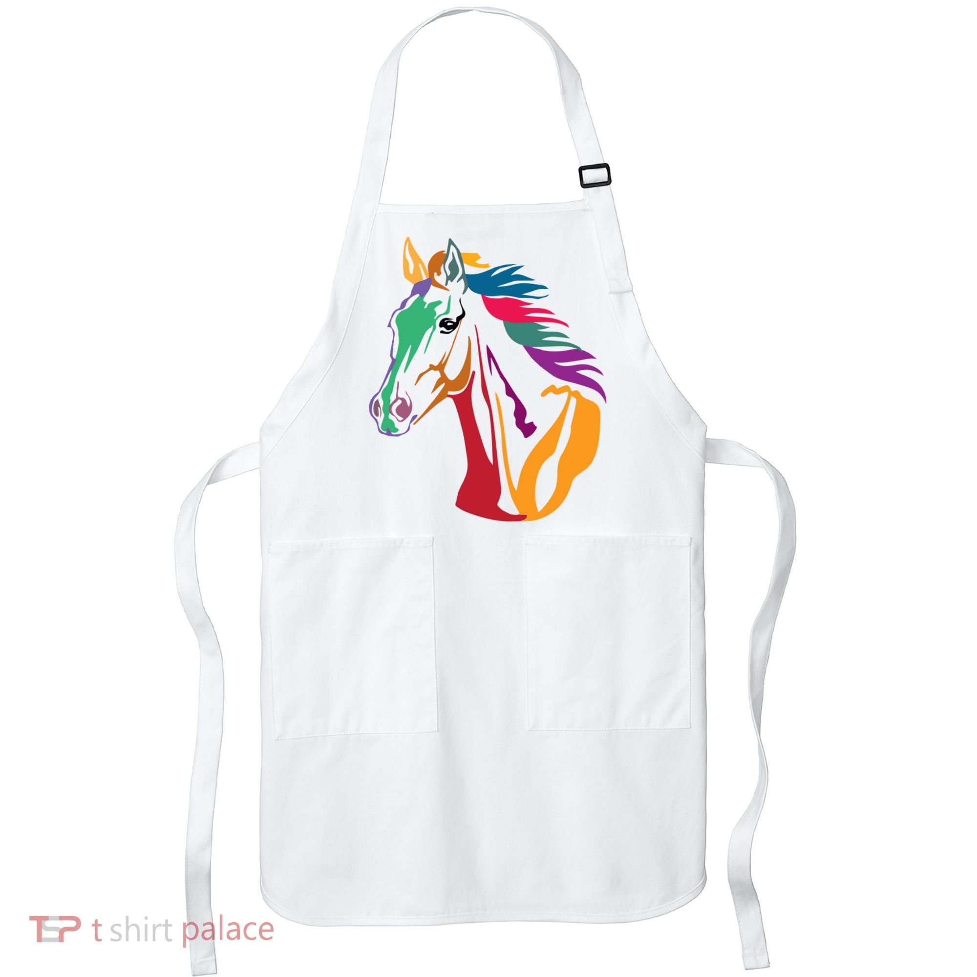 Rainbow Horse Lover Cute Apron