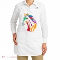 Rainbow Horse Lover Cute Apron thumb 2