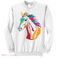 Rainbow Horse Lover Cute Sweatshirt thumb 0
