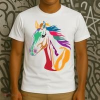 Rainbow Horse Lover Cute T-Shirt thumb 3