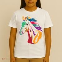 Rainbow Horse Lover Cute T-Shirt thumb 4