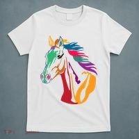 Rainbow Horse Lover Cute T-Shirt thumb 5