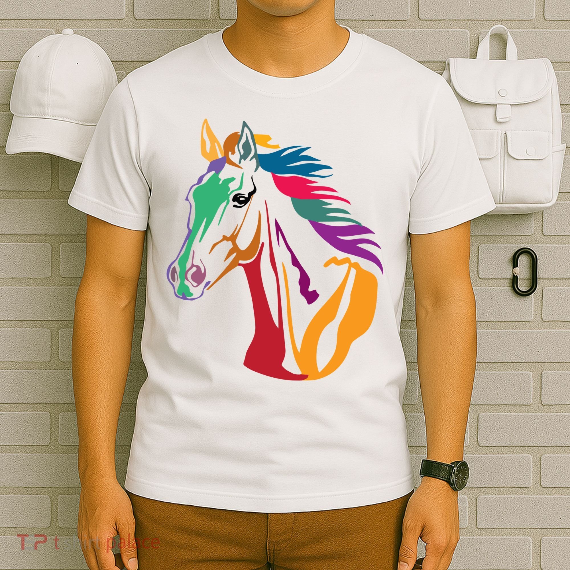Rainbow Horse Lover Cute T-Shirt