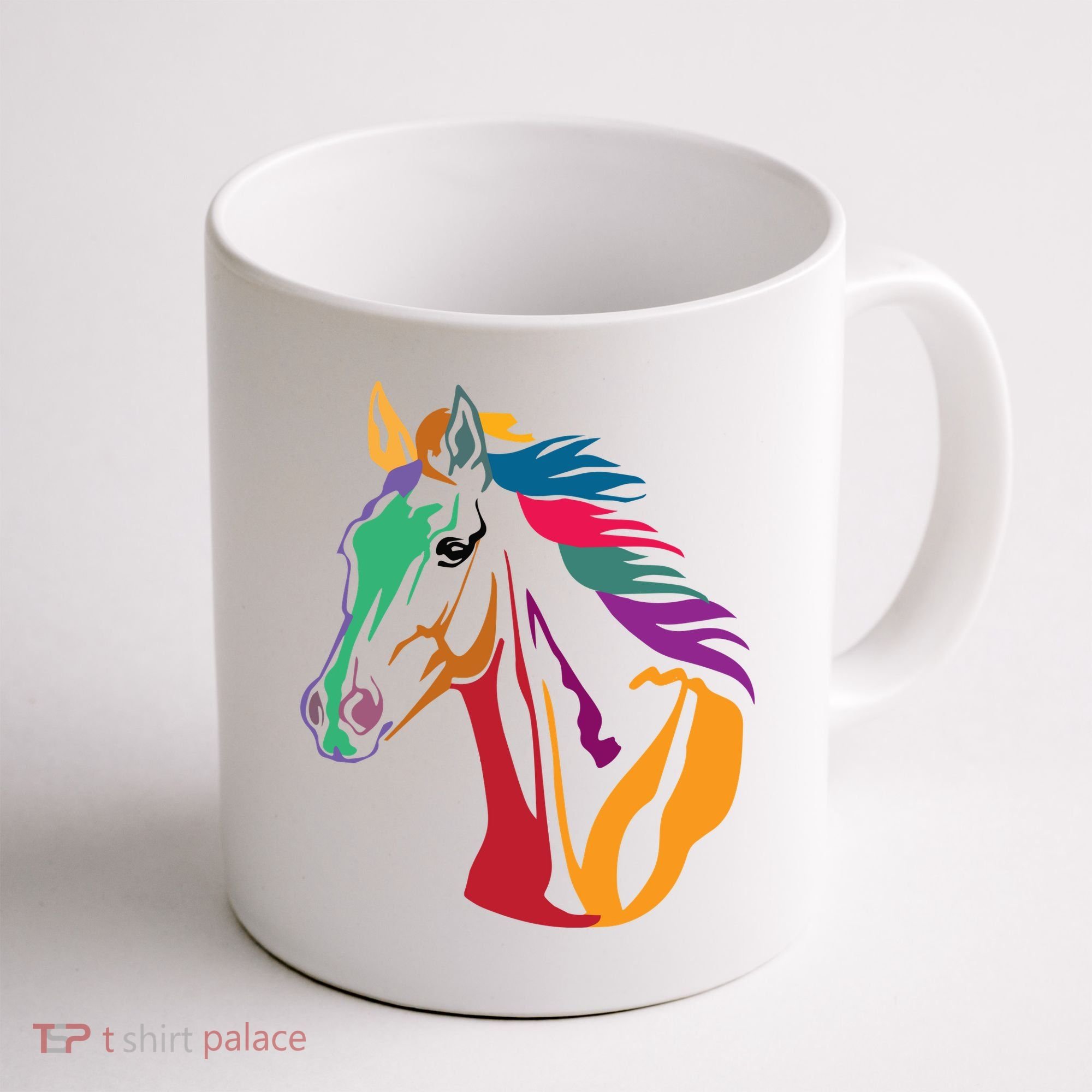 Rainbow Horse Lover Cute Coffee Mug