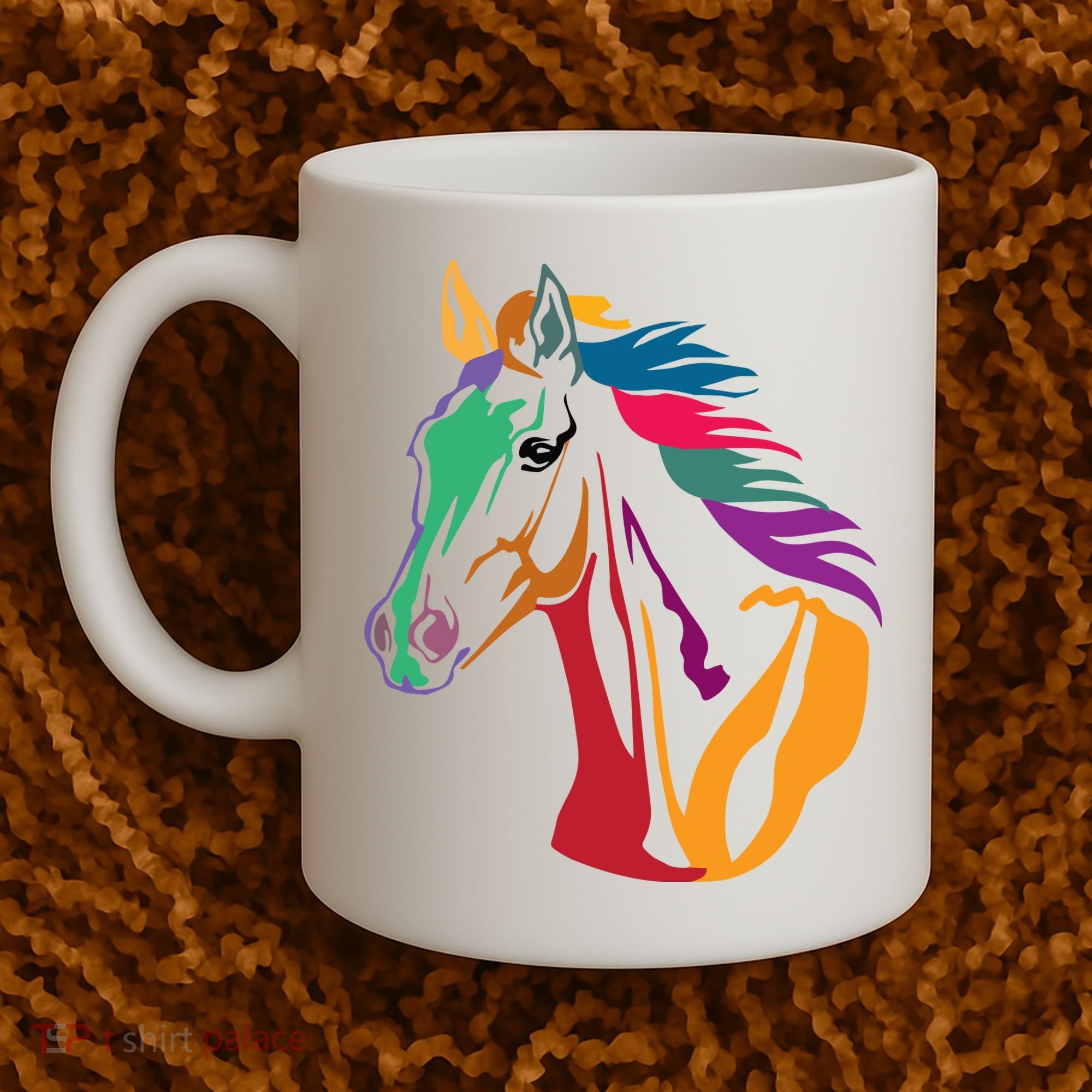 Rainbow Horse Lover Cute Coffee Mug