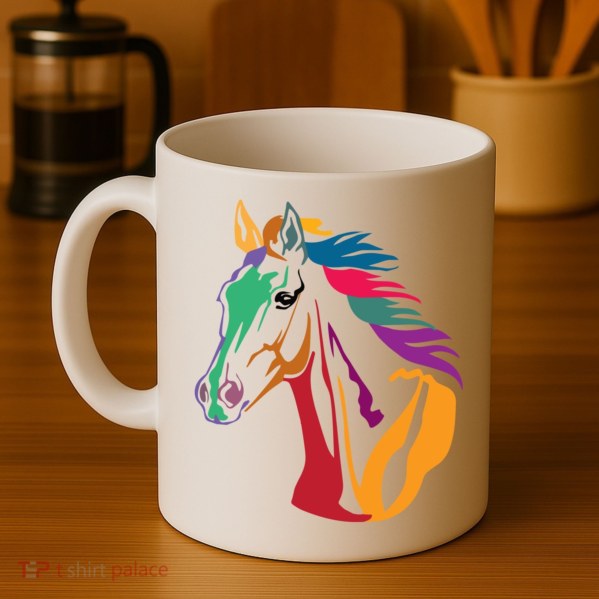 Rainbow Horse Lover Cute Coffee Mug