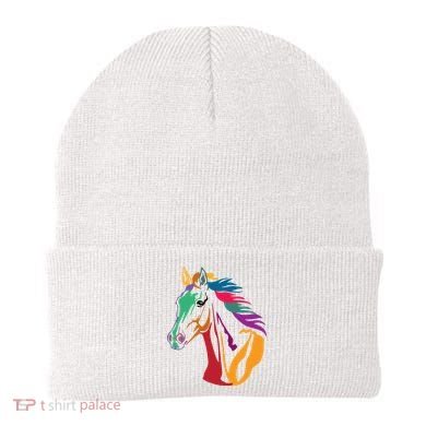Rainbow Horse Lover Cute Beanie