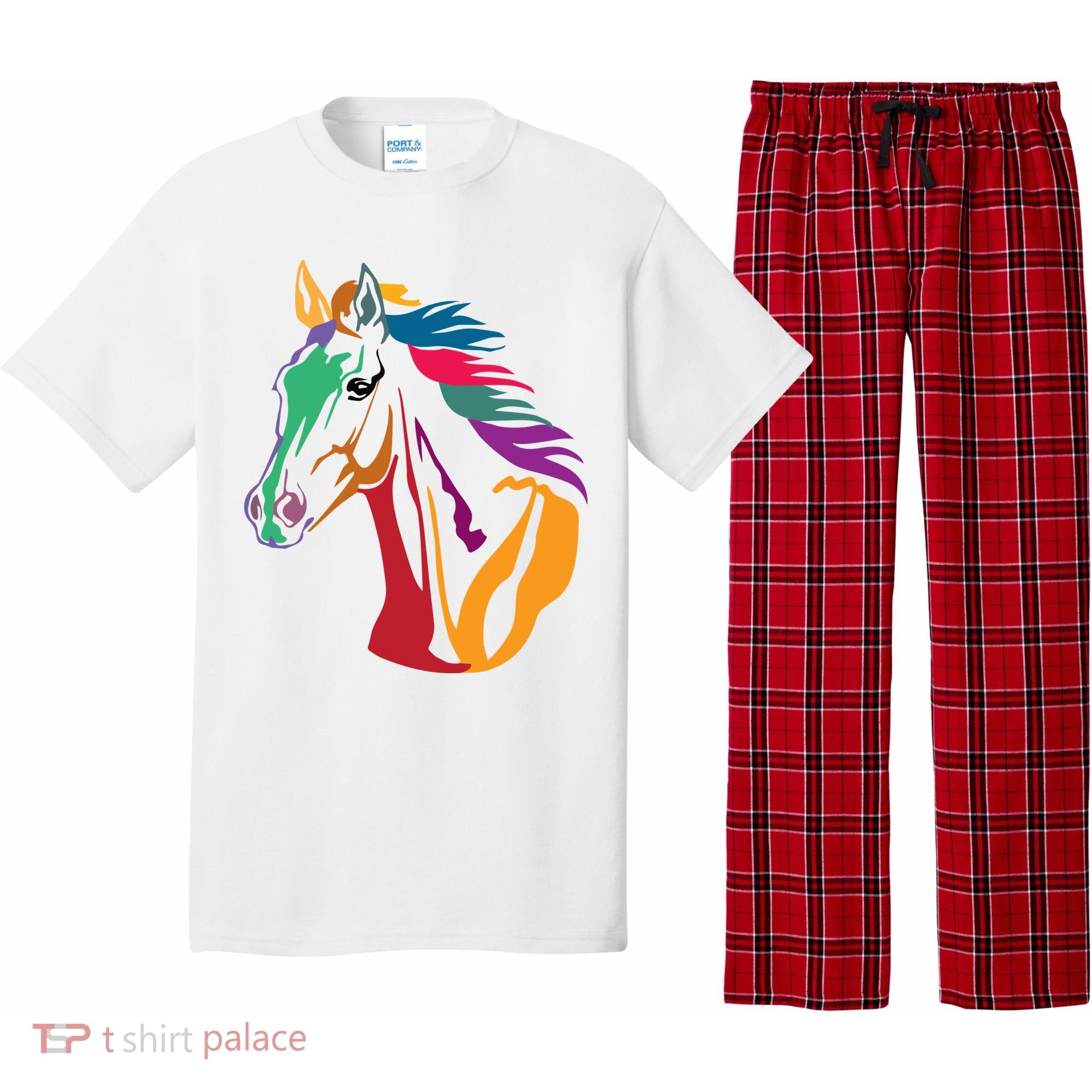 Rainbow Horse Lover Cute Pajama Set