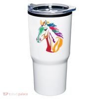 Rainbow Horse Lover Cute Tumbler thumb 0