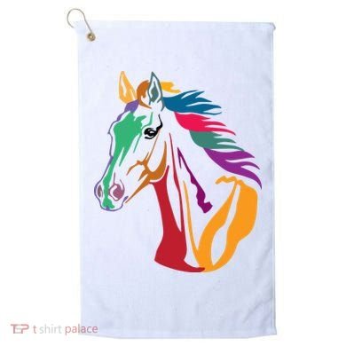 Rainbow Horse Lover Cute Golf Towel