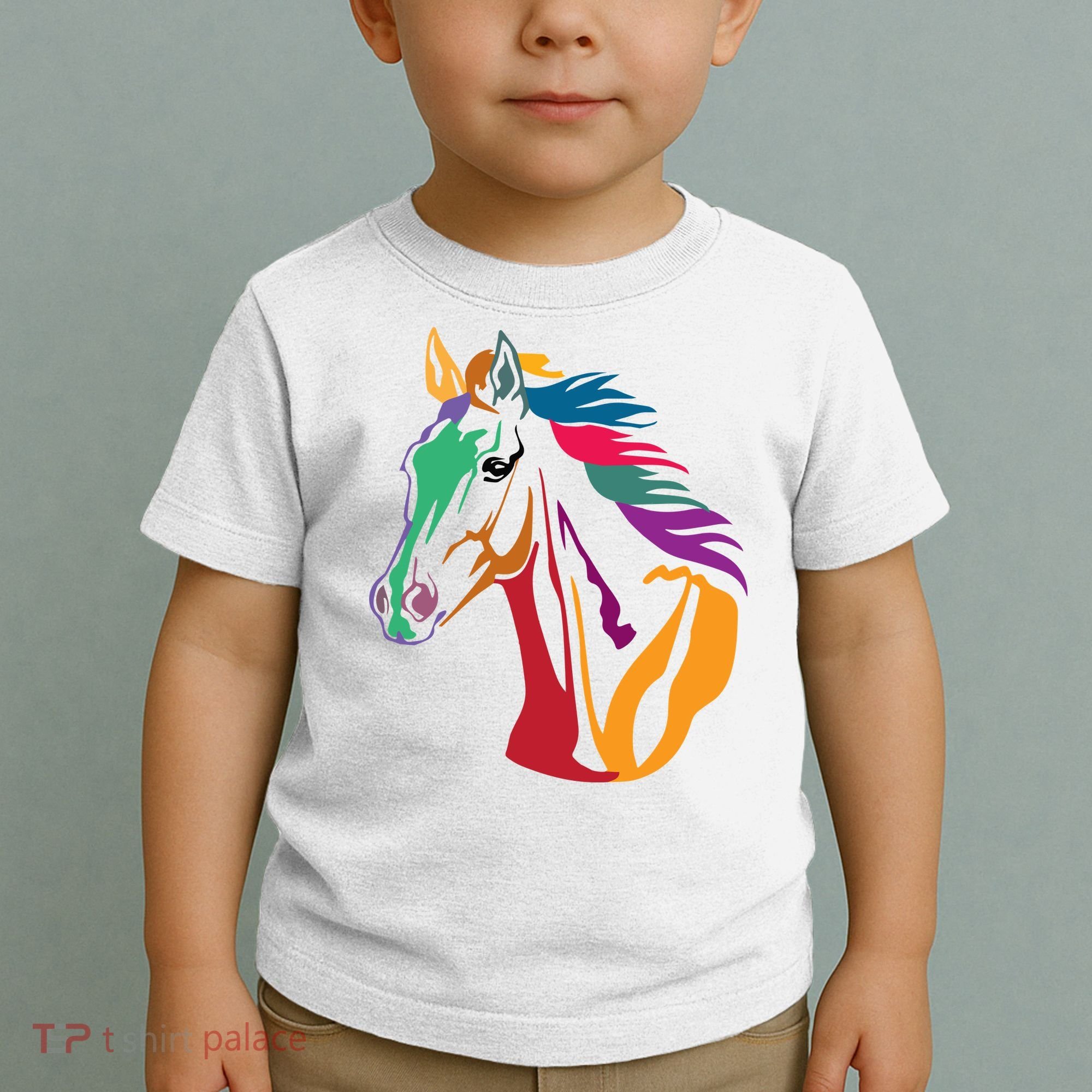 Rainbow Horse Lover Cute Toddler T-Shirt