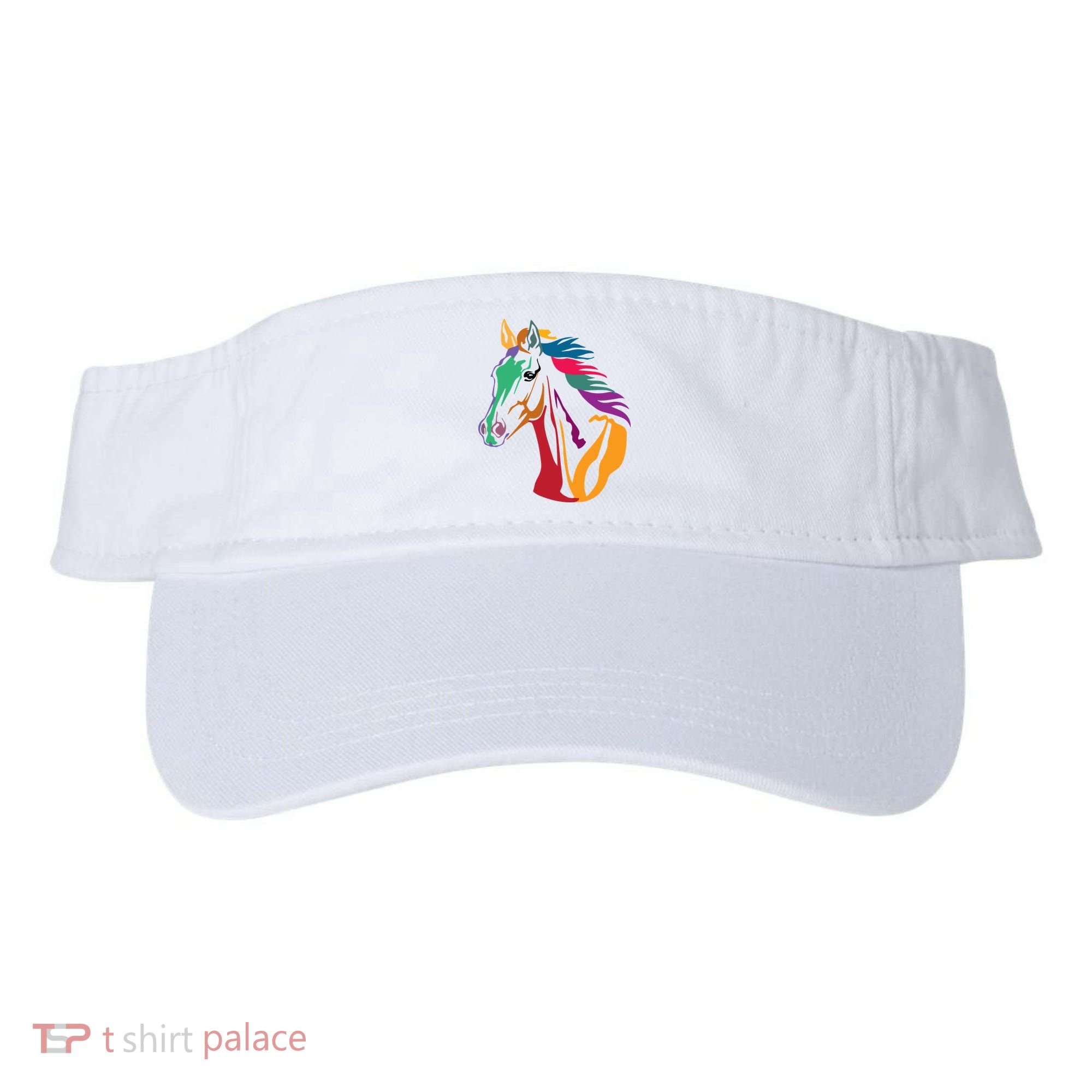 Rainbow Horse Lover Cute Visor