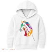 Rainbow Horse Lover Cute Kids Hoodie thumb 0