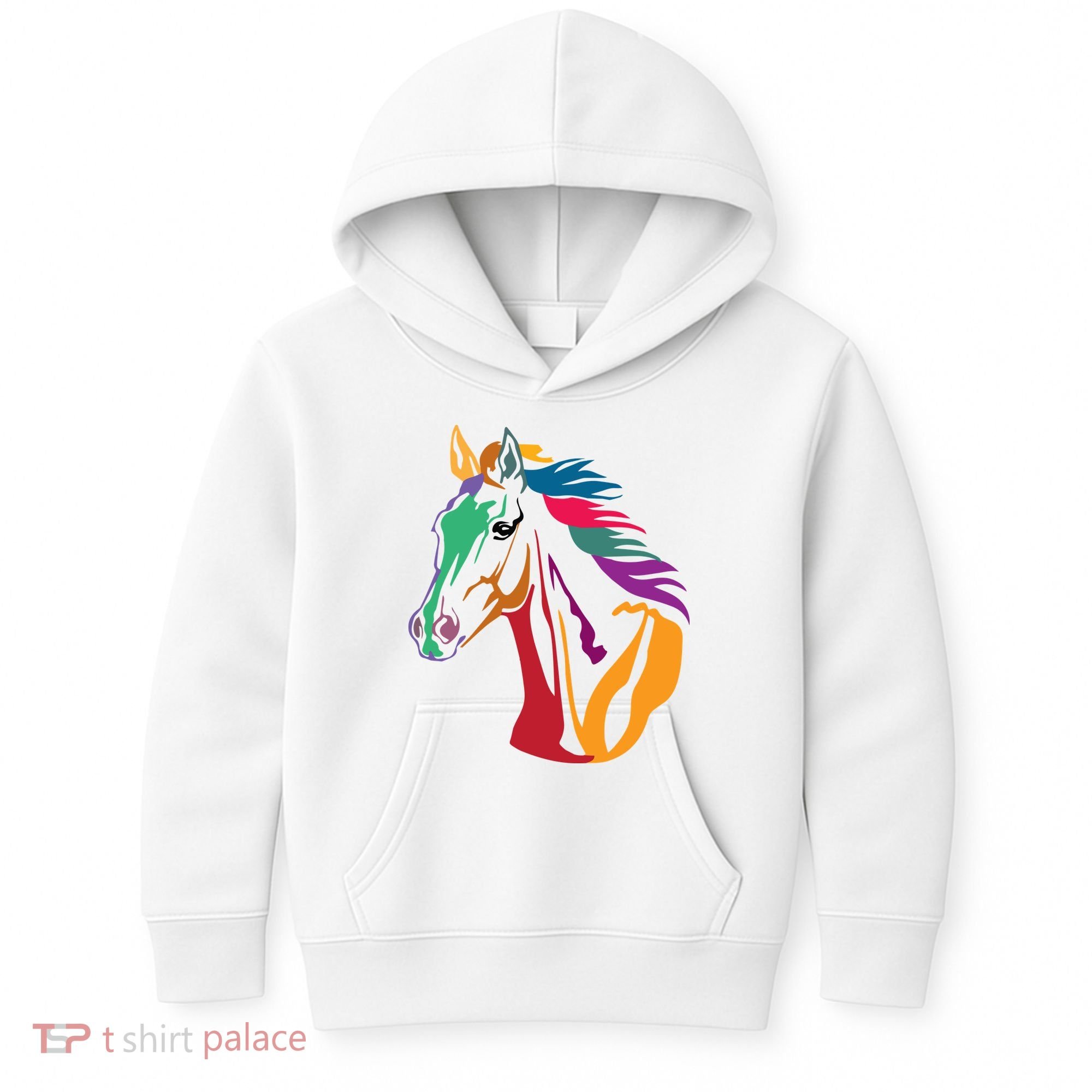 Rainbow Horse Lover Cute Kids Hoodie