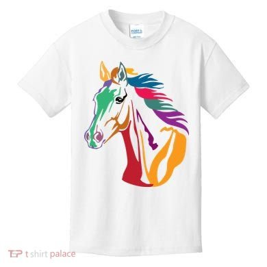 Rainbow Horse Lover Cute Kids T-Shirt