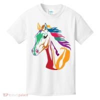 Rainbow Horse Lover Cute Kids T-Shirt thumb 0