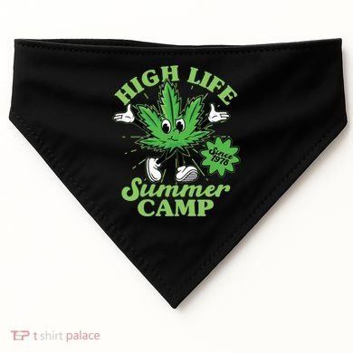 Retro High Life Summer Camp Since 1978 USA-Made Doggie Bandana