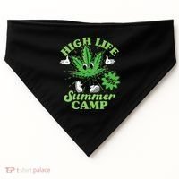 Retro High Life Summer Camp Since 1978 USA-Made Doggie Bandana thumb 0