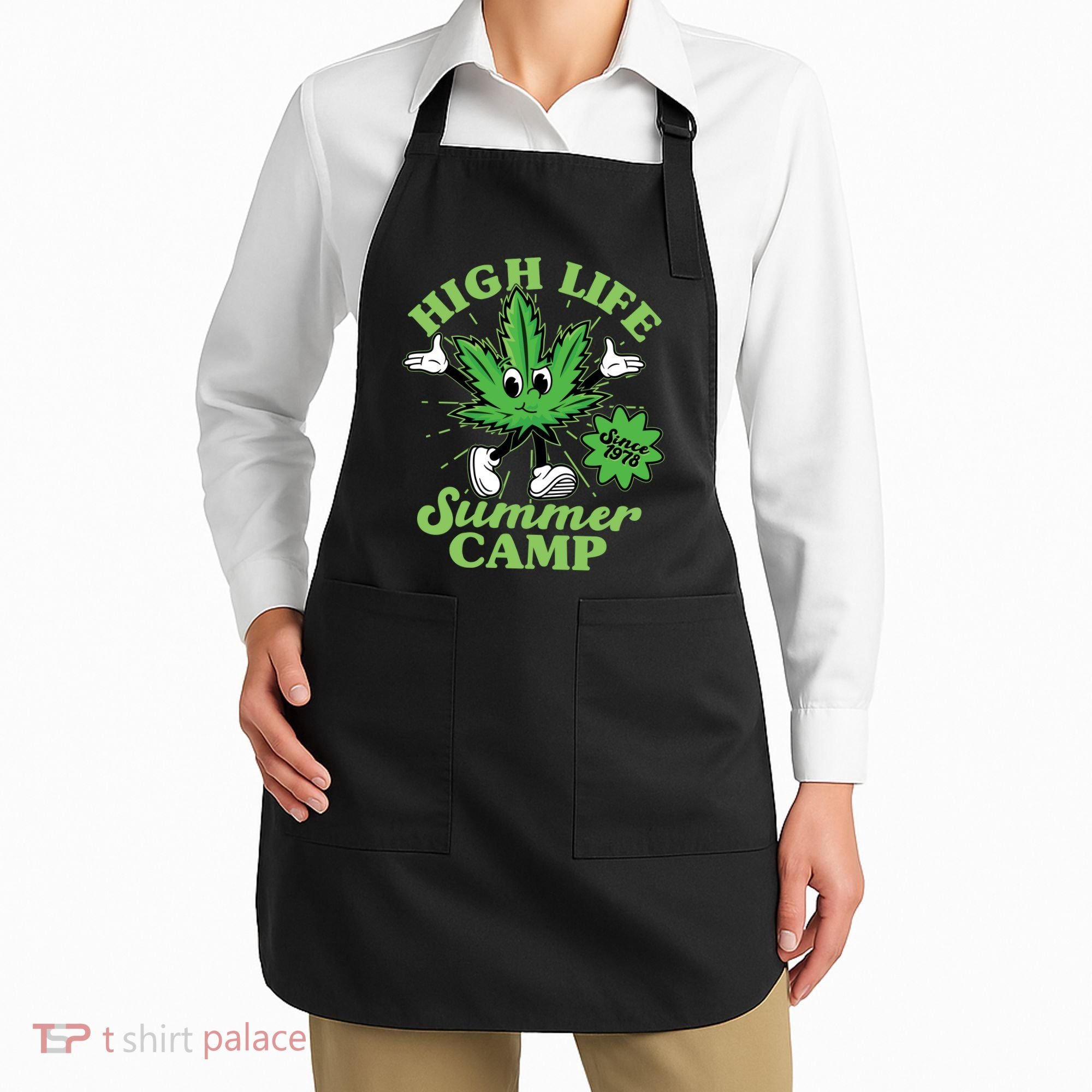 Retro High Life Summer Camp Since 1978 Apron