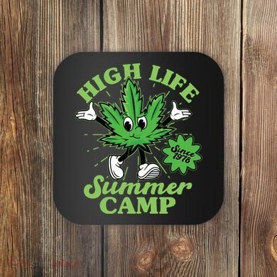 Retro High Life Summer Camp Since 1978 Coaster