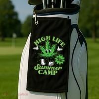 Retro High Life Summer Camp Since 1978 Golf Towel thumb 2