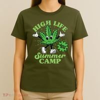 Retro High Life Summer Camp Since 1978 T-Shirt thumb 4