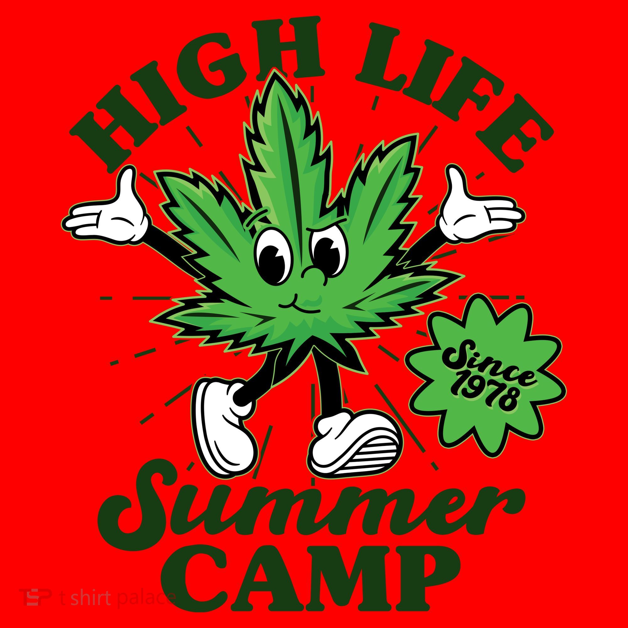 Retro High Life Summer Camp Since 1978 Santa Hat