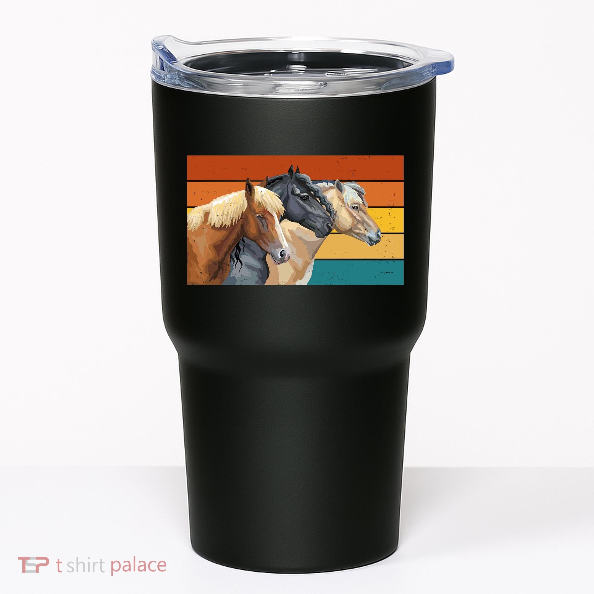 Retro Horses Lover Cute Gift Tumbler