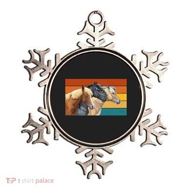Retro Horses Lover Cute Gift Ornament