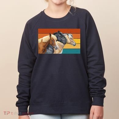 Retro Horses Lover Cute Gift Women's Sweatshirt