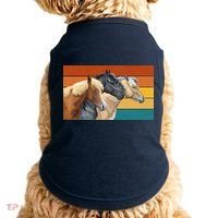 Retro Horses Lover Cute Gift Doggie Tank thumb 0