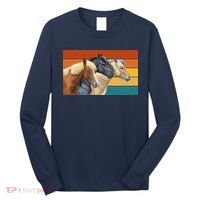 Retro Horses Lover Cute Gift Long Sleeve Shirt thumb 0