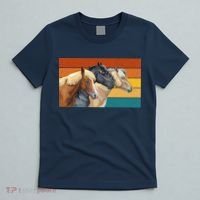 Retro Horses Lover Cute Gift T-Shirt thumb 5