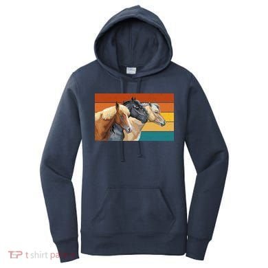 Retro Horses Lover Cute Gift Women's Hoodie