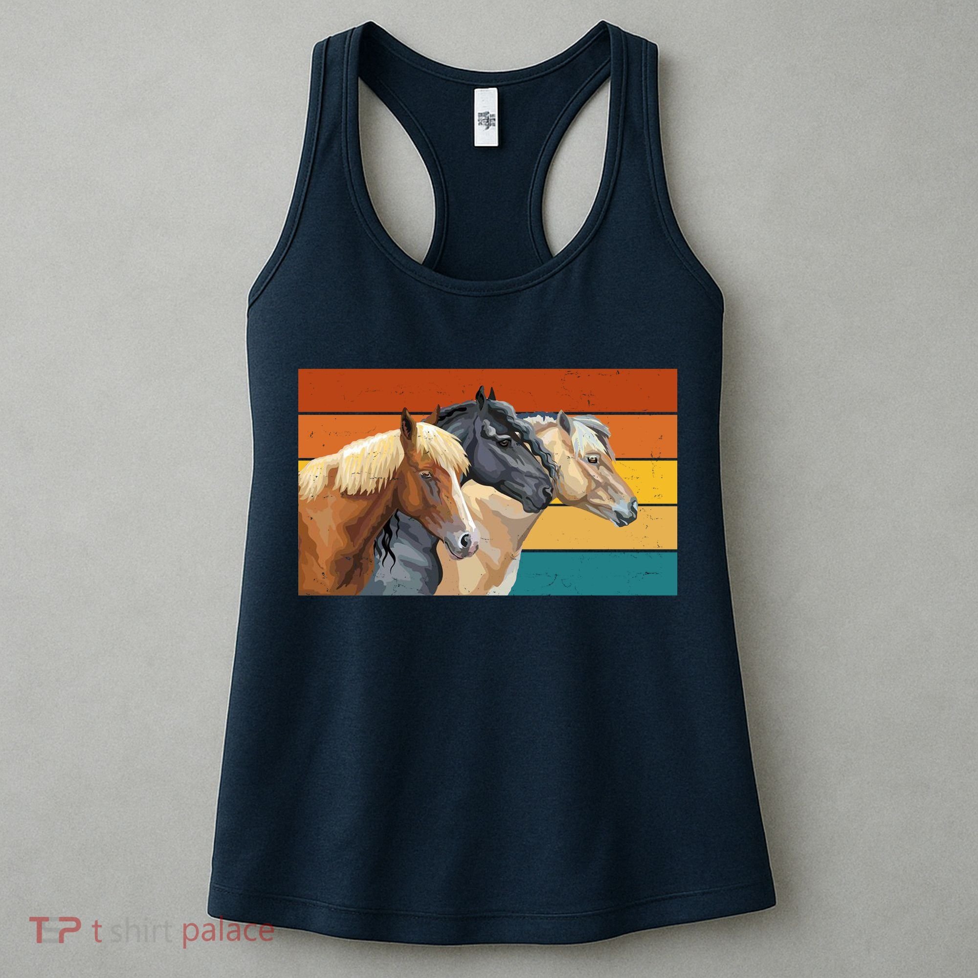 Retro Horses Lover Cute Gift Women's Tank Top