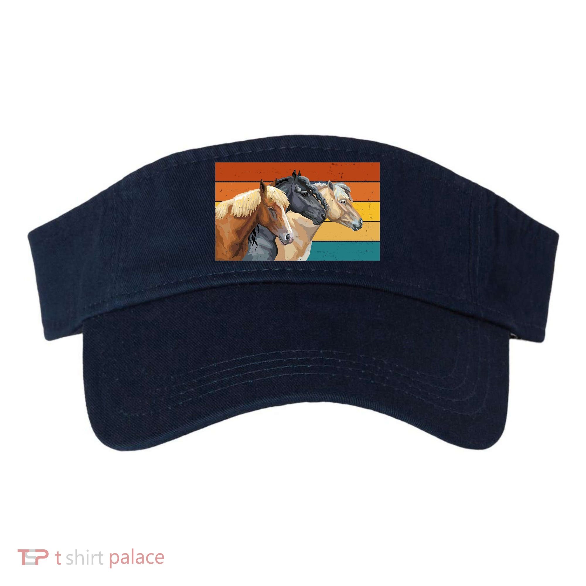 Retro Horses Lover Cute Gift Visor