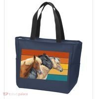 Retro Horses Lover Cute Gift Tote Bag thumb 3
