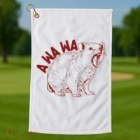 Rock Hyrax Lover Awawa Groundhog Dassi Golf Towel thumb 1