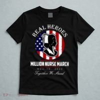 Real Heroes Million Nurse March May 12, 2022 Together We Stand T-Shirt thumb 5