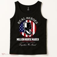Real Heroes Million Nurse March May 12, 2022 Together We Stand Tank Top thumb 2