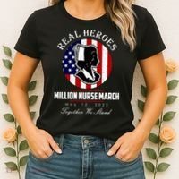 Real Heroes Million Nurse March May 12, 2022 Together We Stand Women's T-Shirt thumb 2